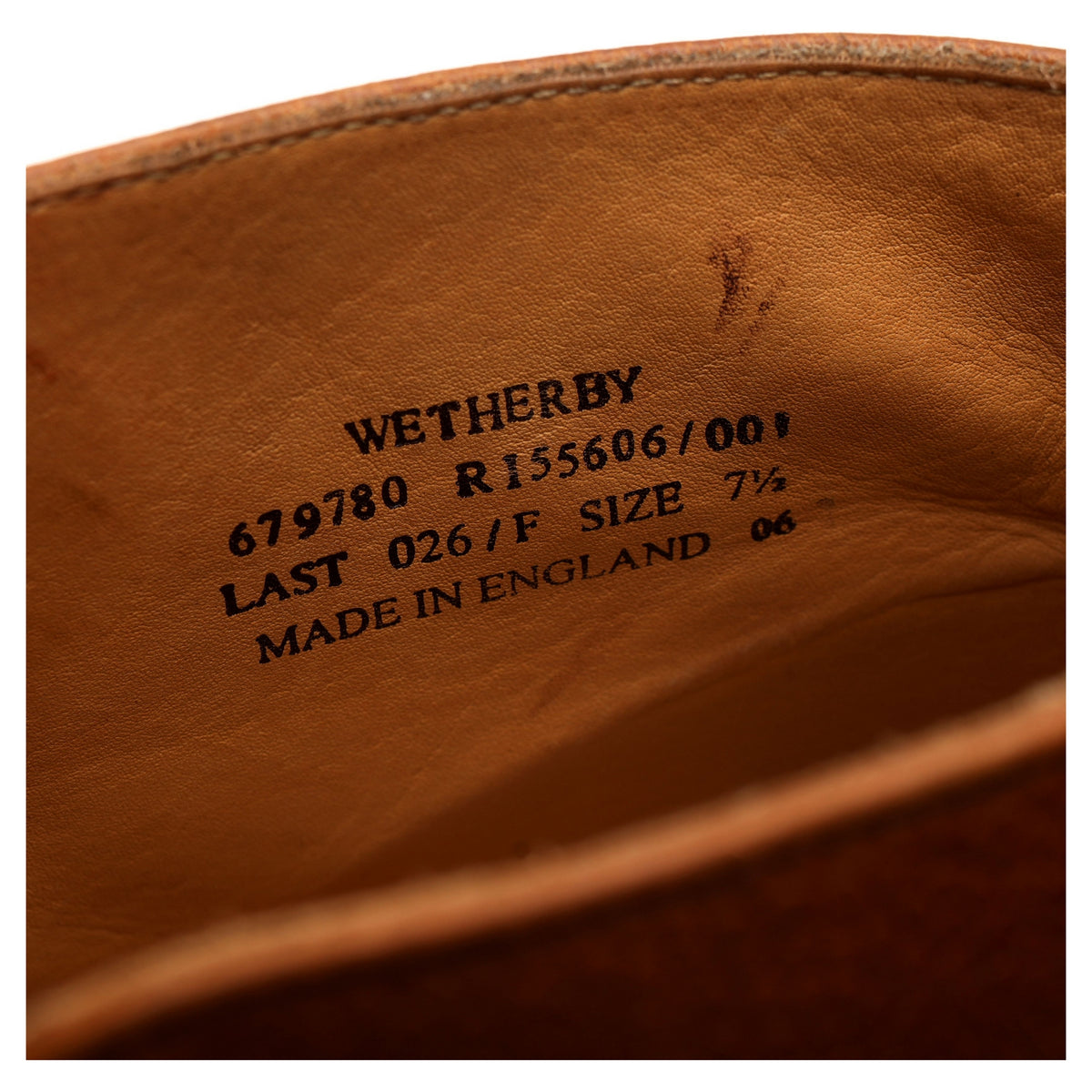 1880 &#39;Wetherby&#39; Tan Brown Leather Chukka Boots UK 7.5 F