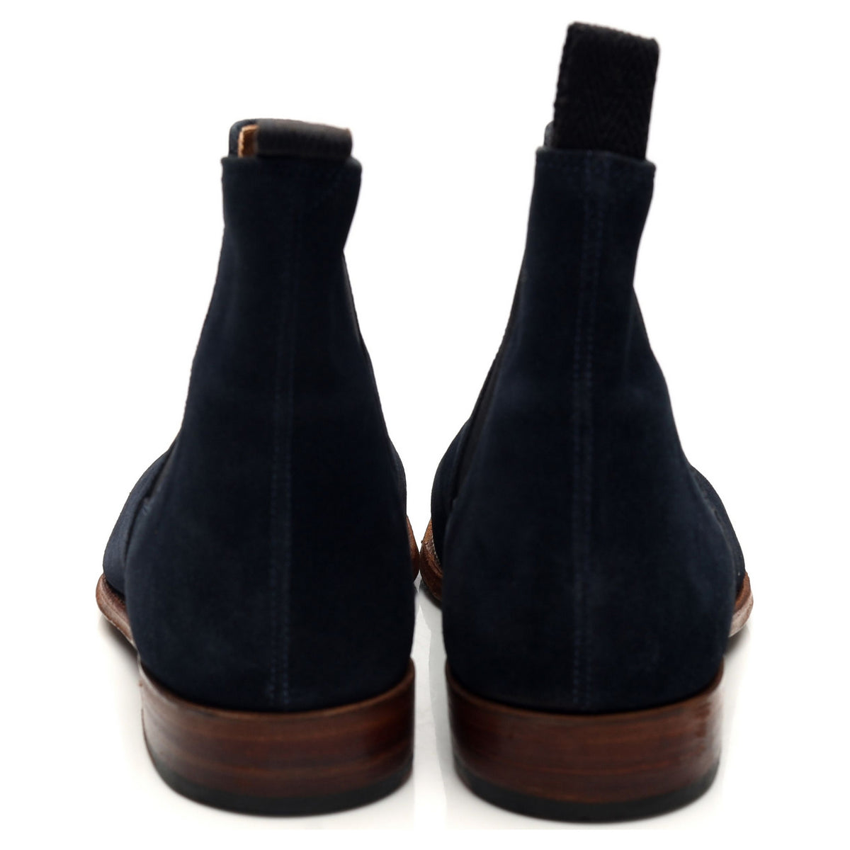 &#39;Declan&#39; Navy Blue Suede Chelsea Boots UK 8 F
