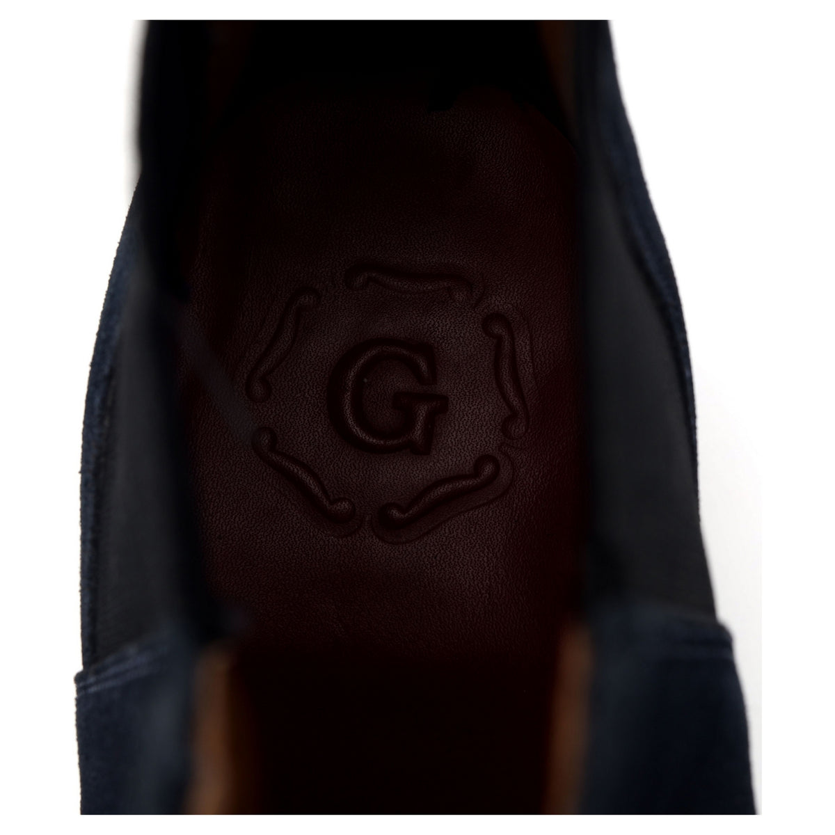 &#39;Declan&#39; Navy Blue Suede Chelsea Boots UK 8 F