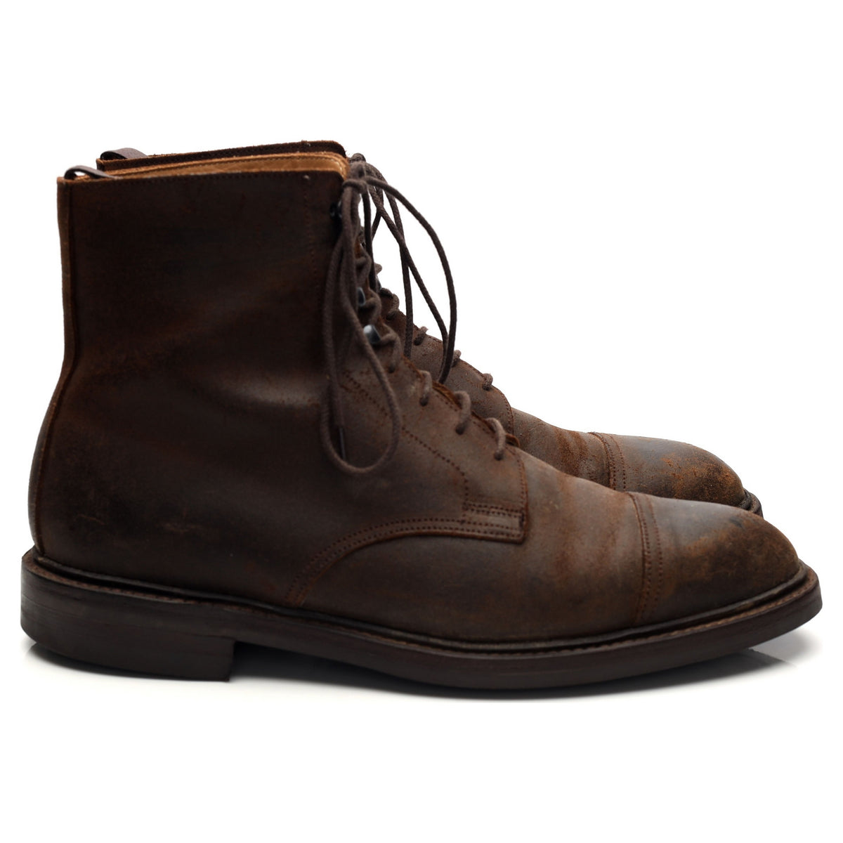 'Coniston' Dark Brown Rough-Out Suede Boots UK 9 E