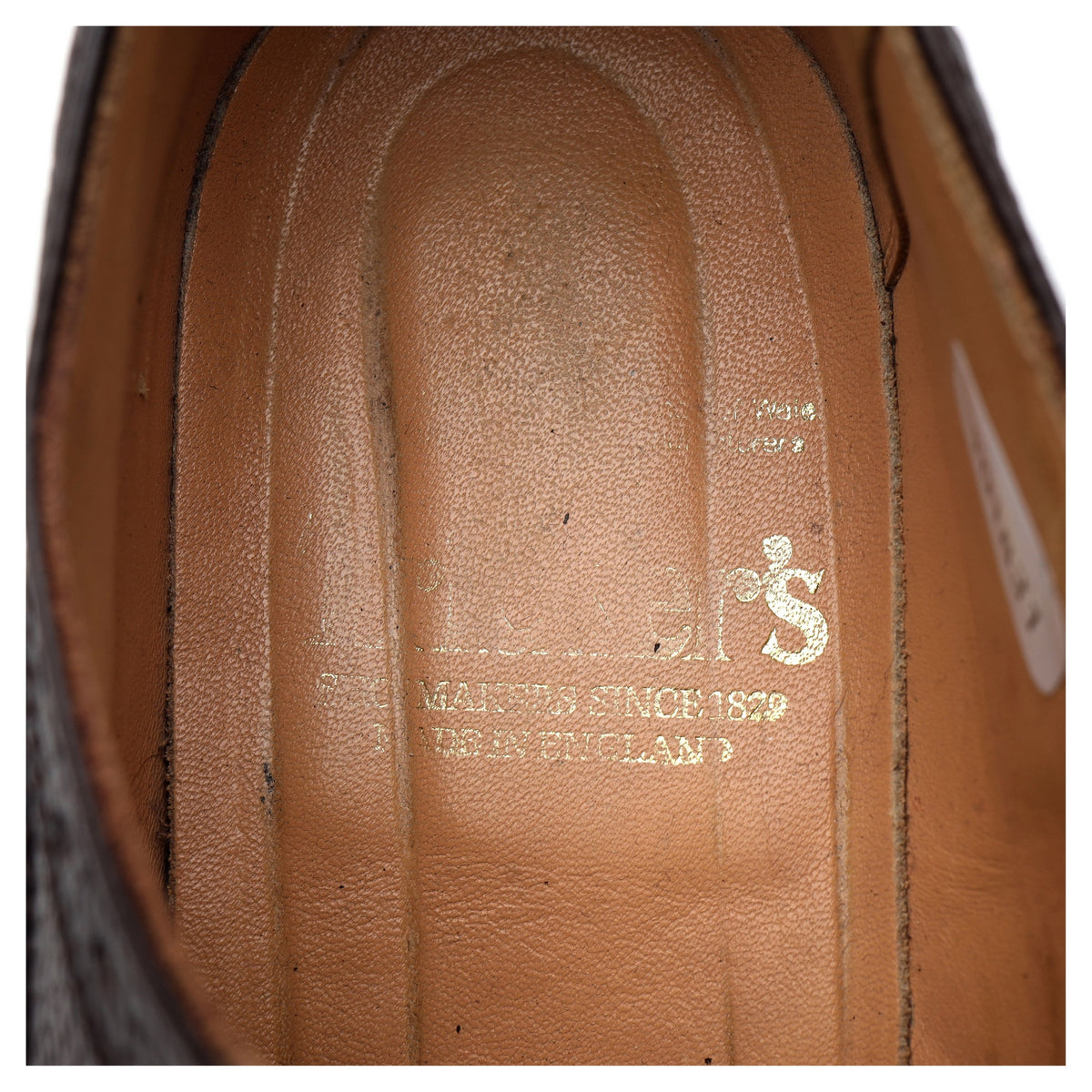 &#39;Fulton&#39; Dark Brown Leather Derby Brogues UK 8.5