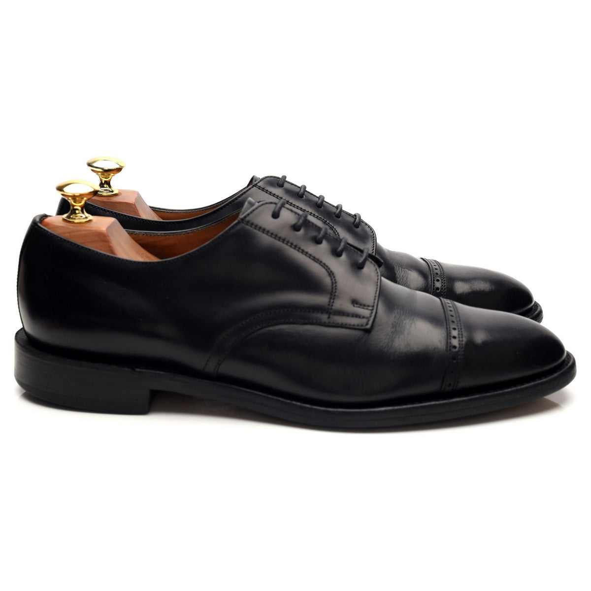 Black Leather Derby UK 8.5