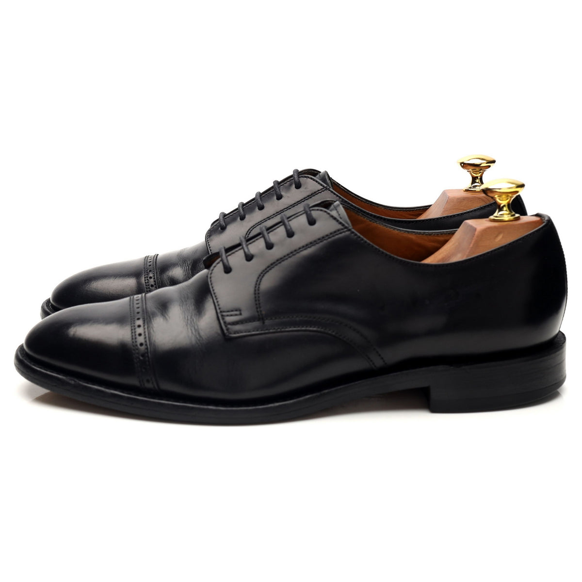 Black Leather Derby UK 8.5