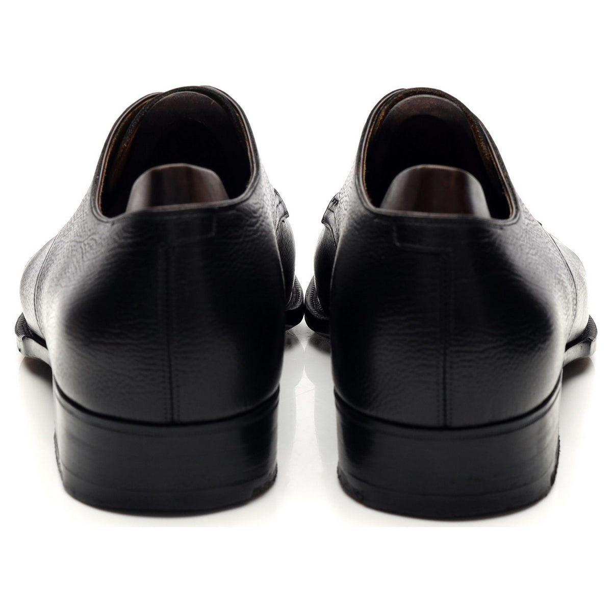 Bespoke Black Leather Norwegian Derby UK 8.5