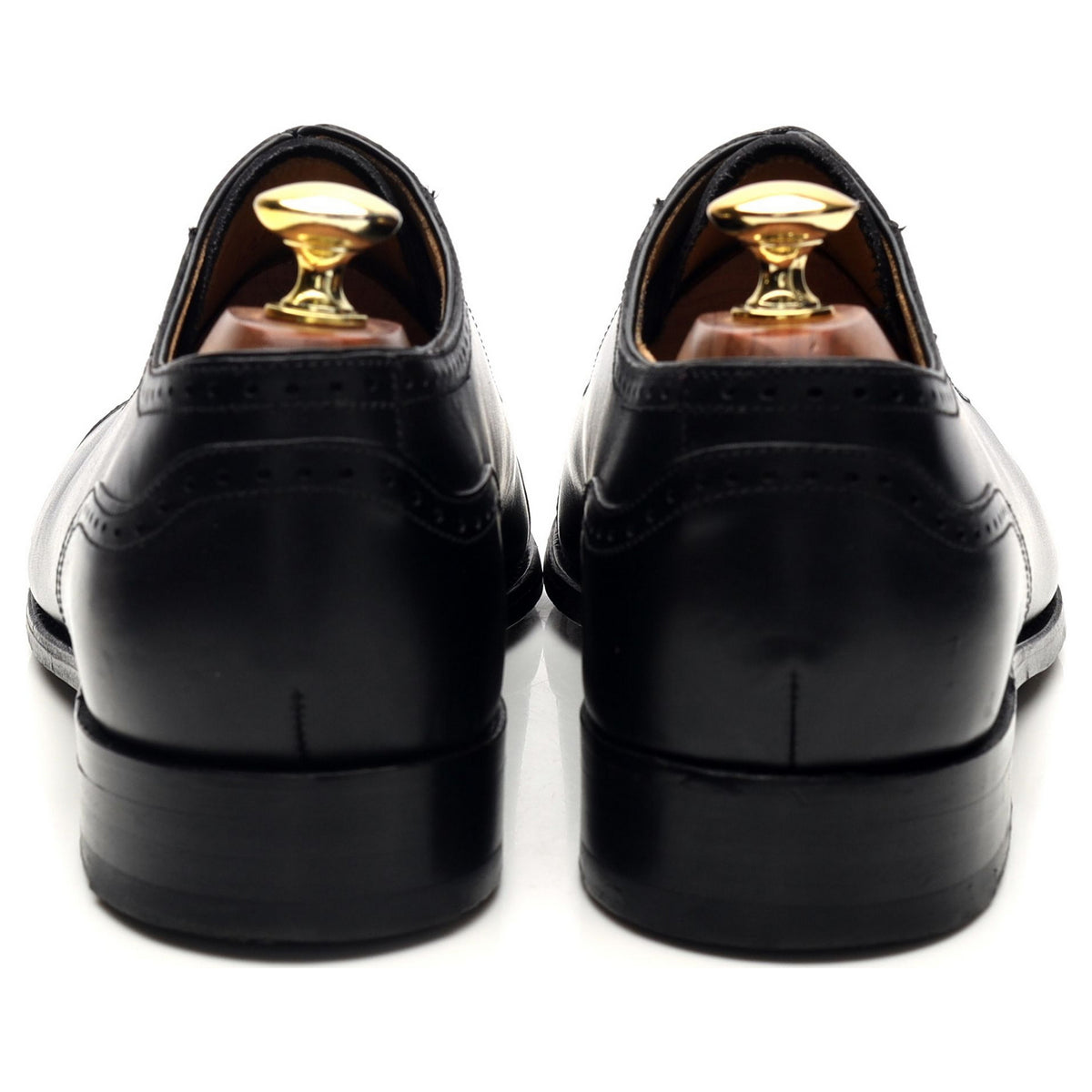 &#39;Linz&#39; Black Leather Oxford Brogues UK 7.5 G