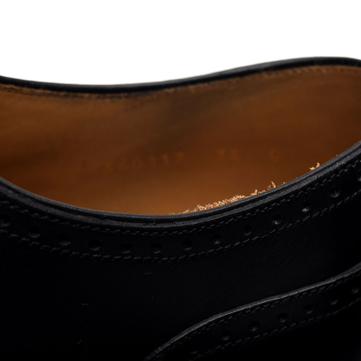 &#39;Linz&#39; Black Leather Oxford Brogues UK 7.5 G