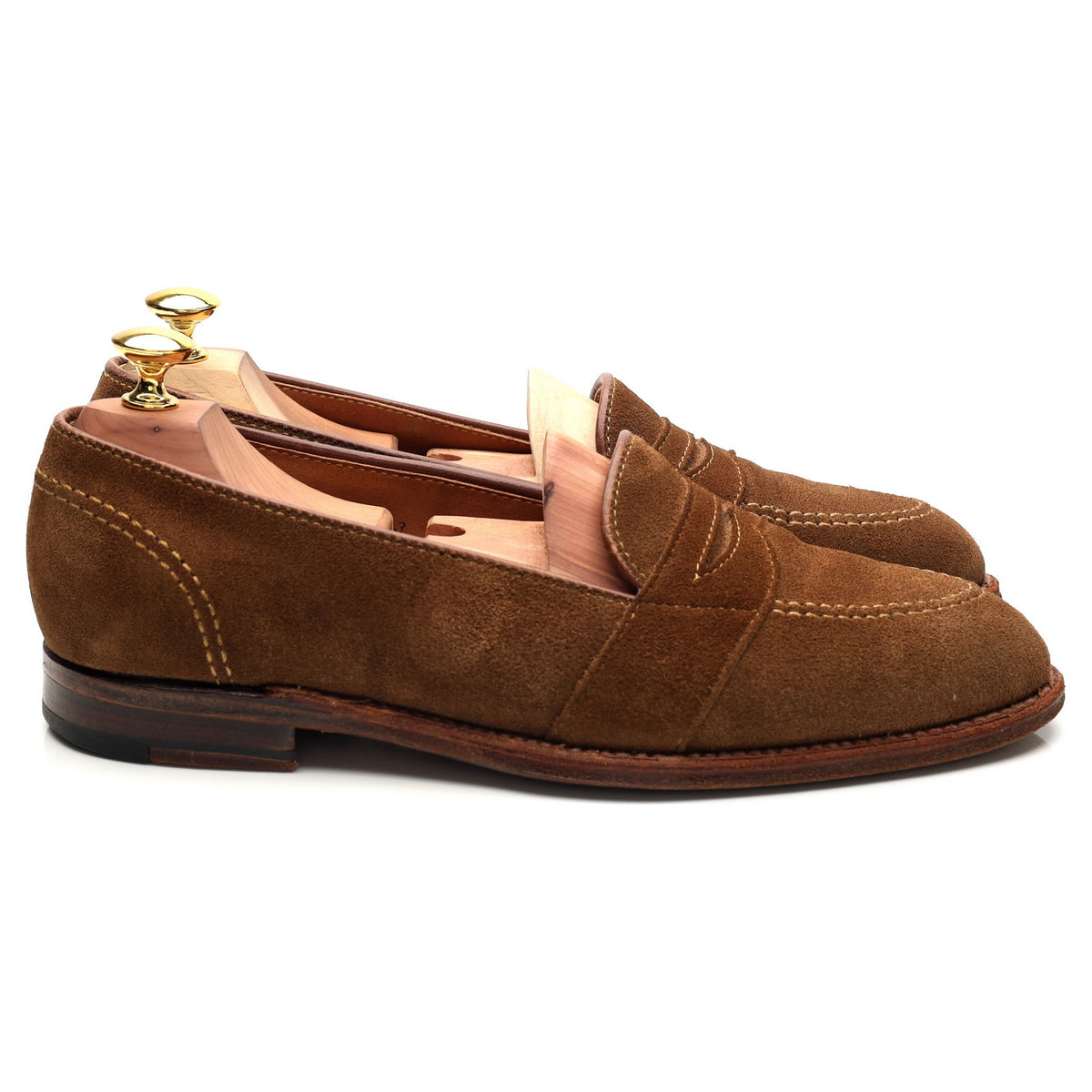 &#39;D0109&#39; Snuff Brown Suede Loafer UK 7 US 8 D