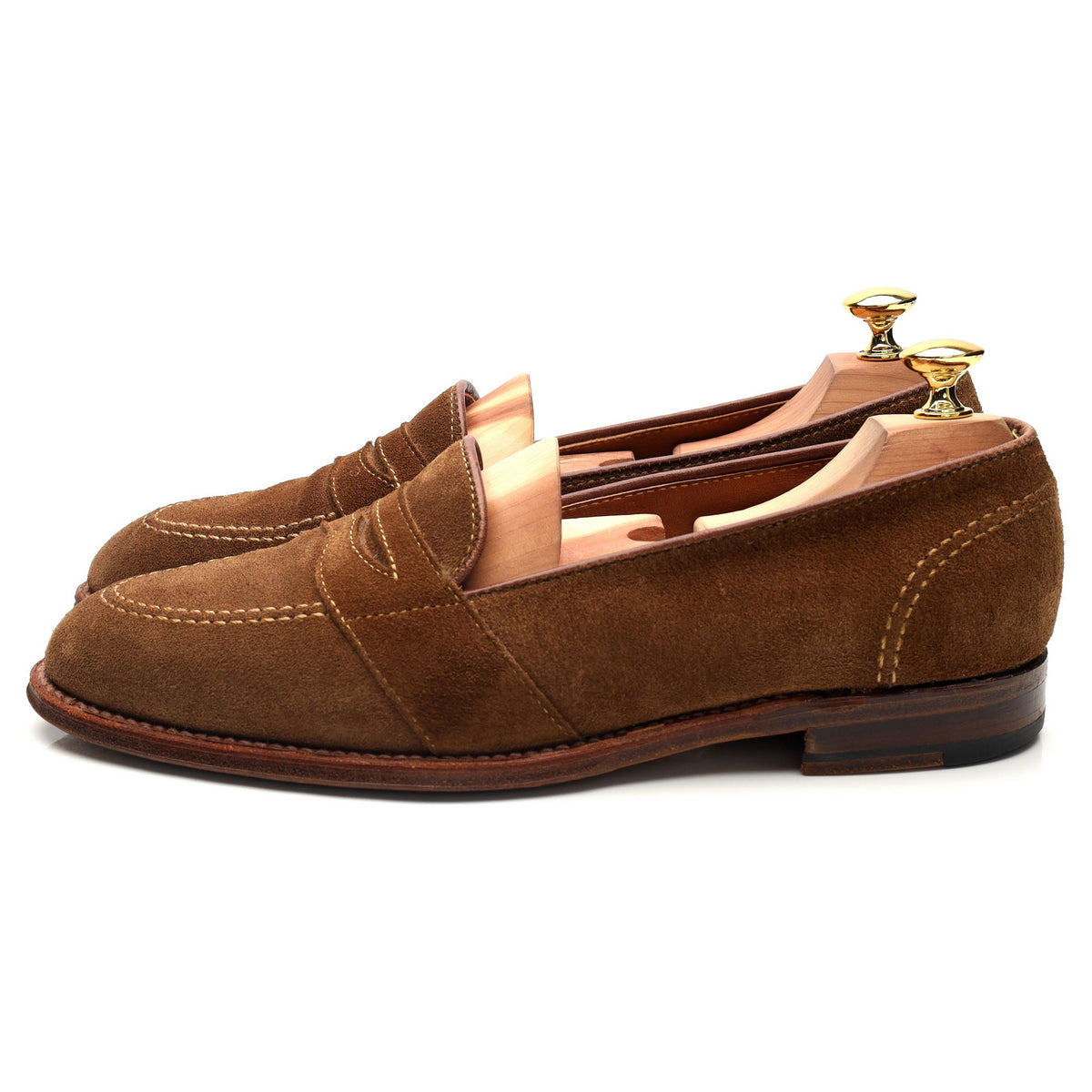 &#39;D0109&#39; Snuff Brown Suede Loafer UK 7 US 8 D