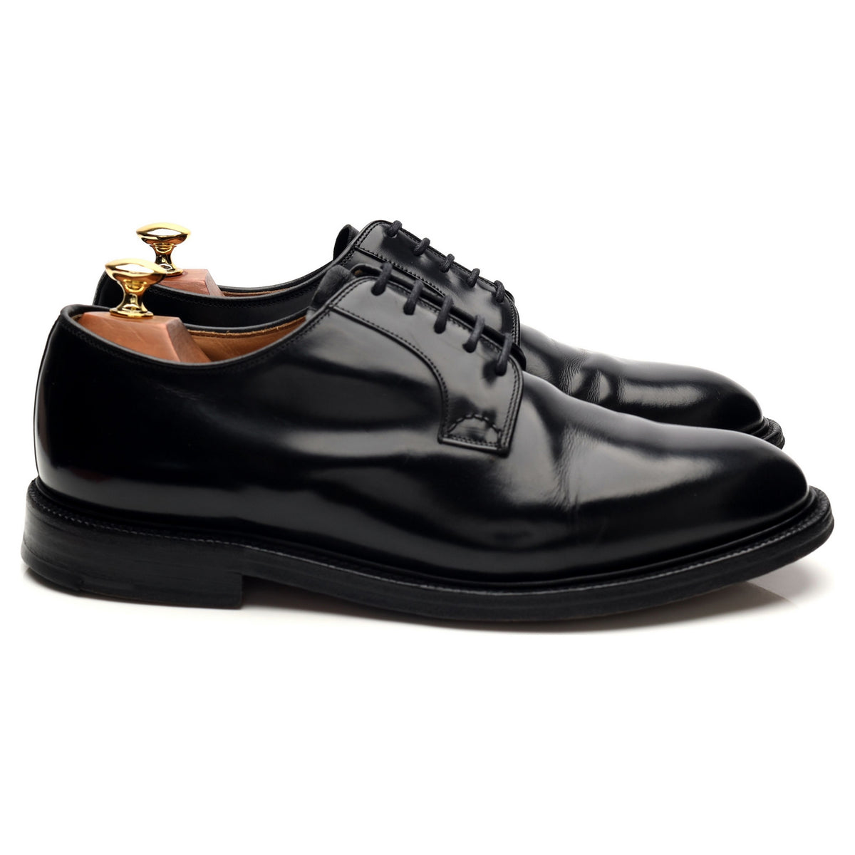 &#39;Stratton ll&#39; Black Leather Derby UK 9 F