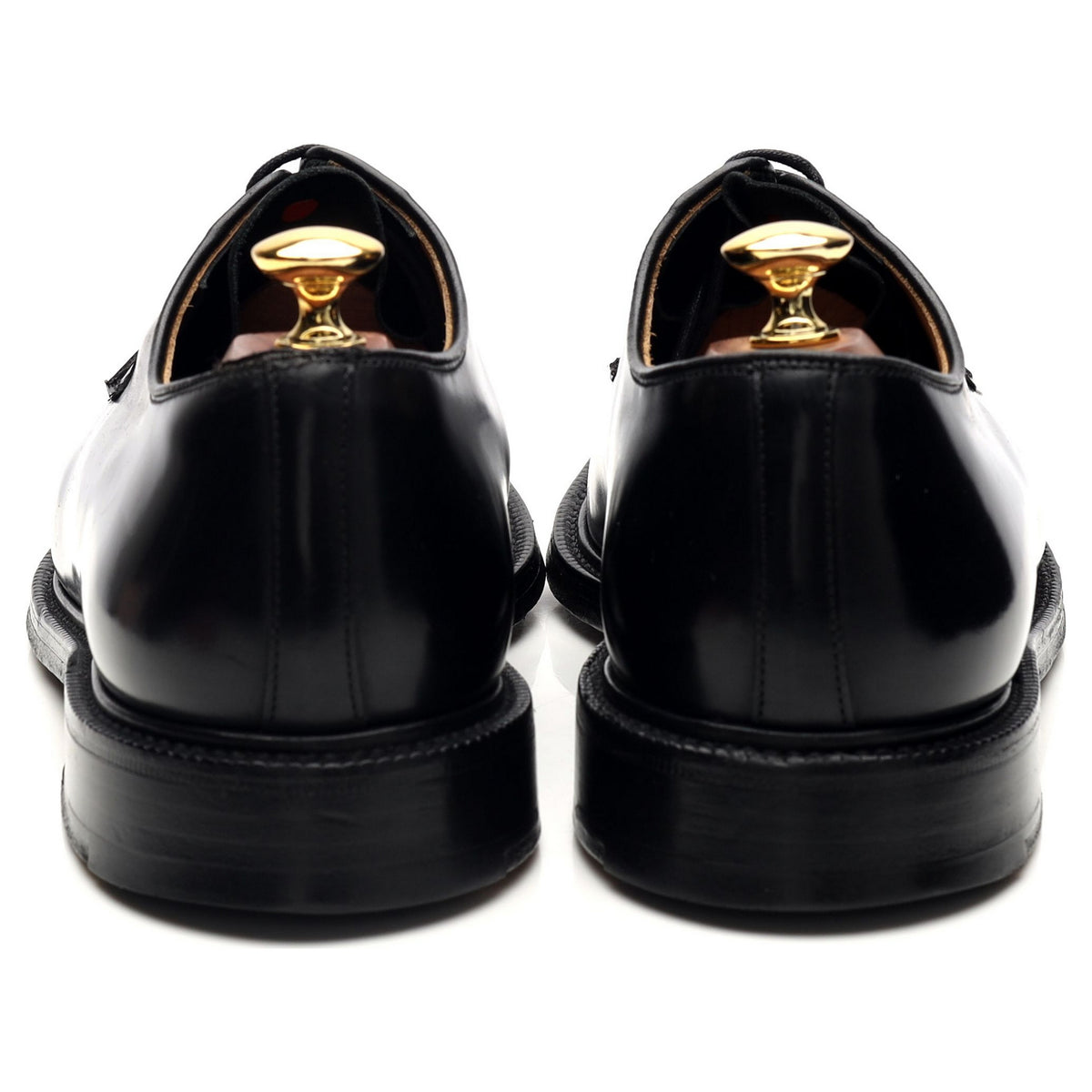 &#39;Stratton ll&#39; Black Leather Derby UK 9 F