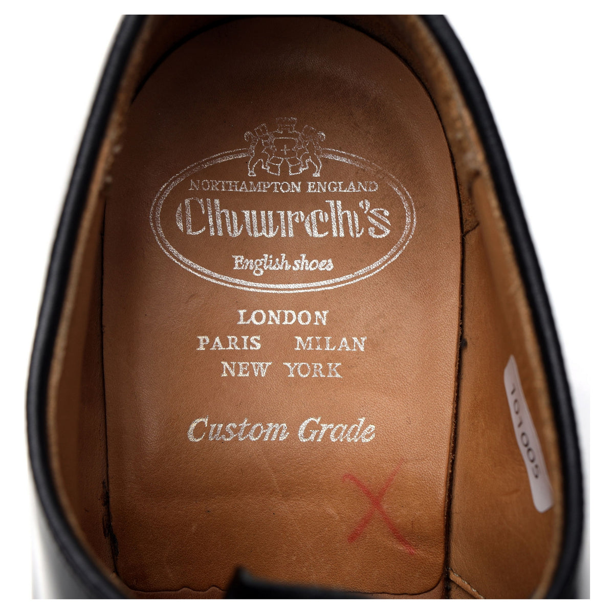 &#39;Stratton ll&#39; Black Leather Derby UK 9 F