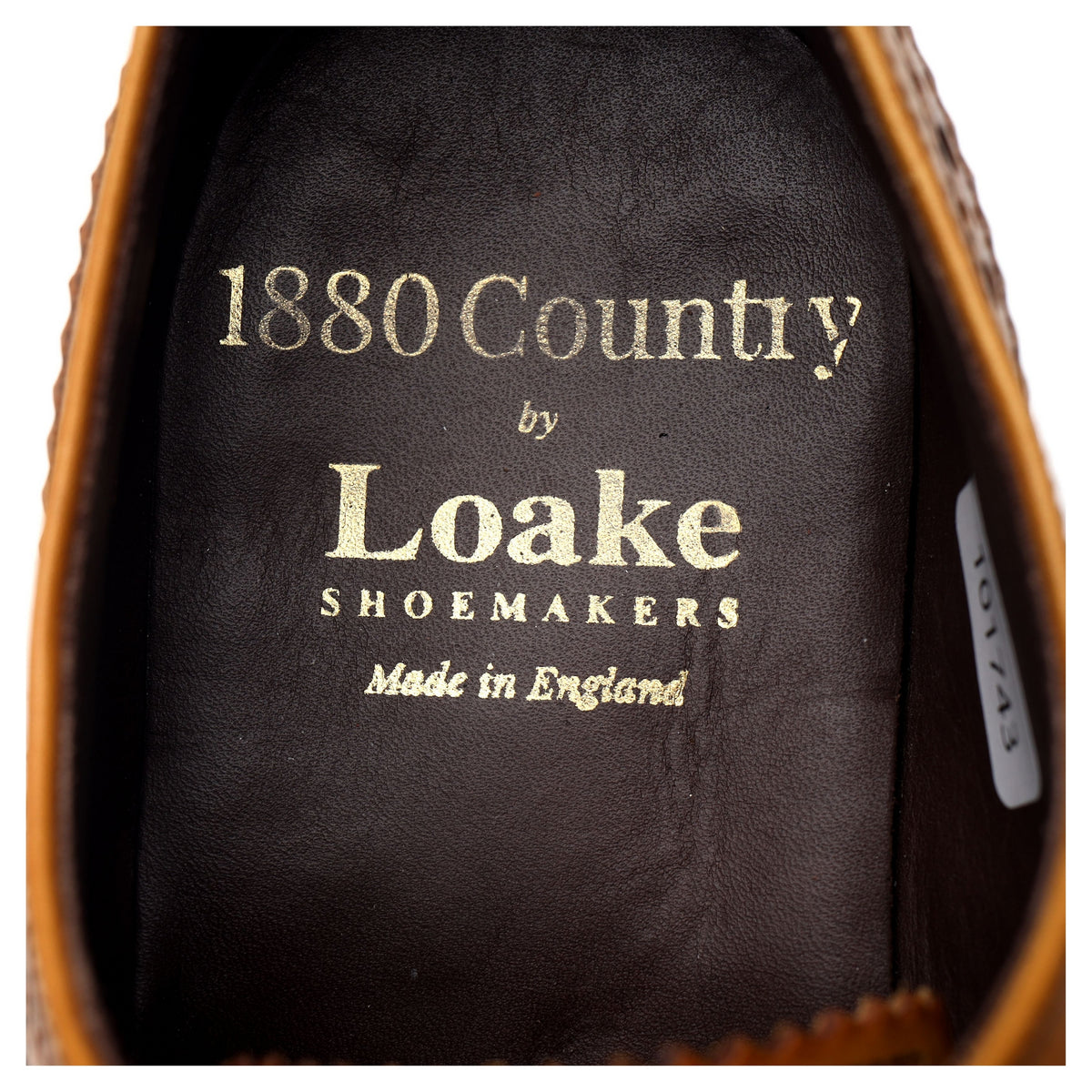 1880 &#39;Edward&#39; Tan Brown Leather Oxford Brogues UK 7.5 G
