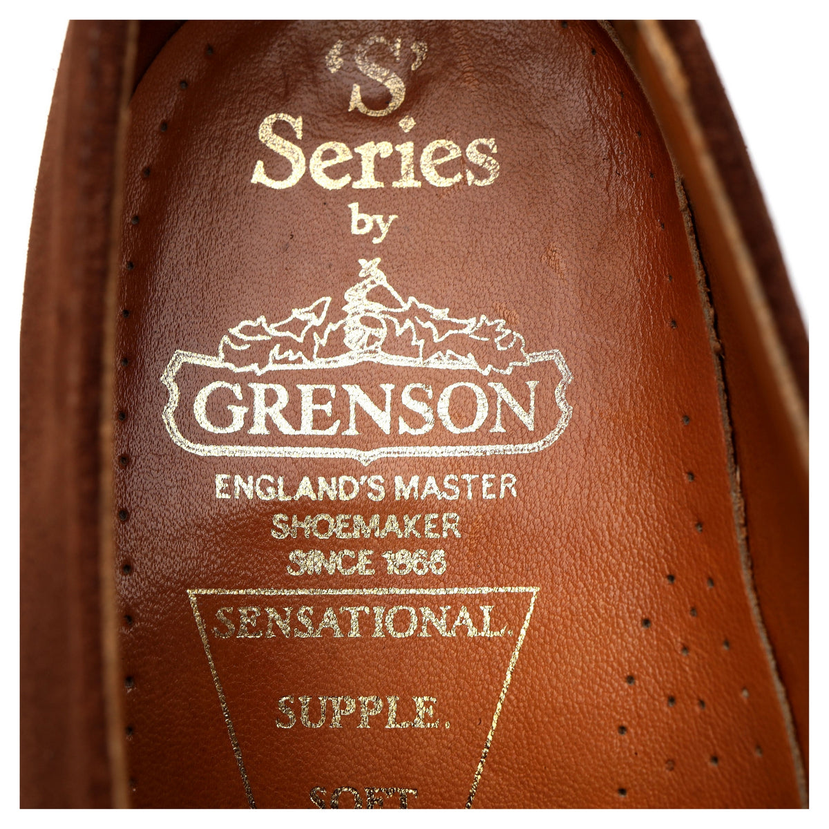 Vintage Snuff Brown Suede Oxford Brogues UK 8.5 EF