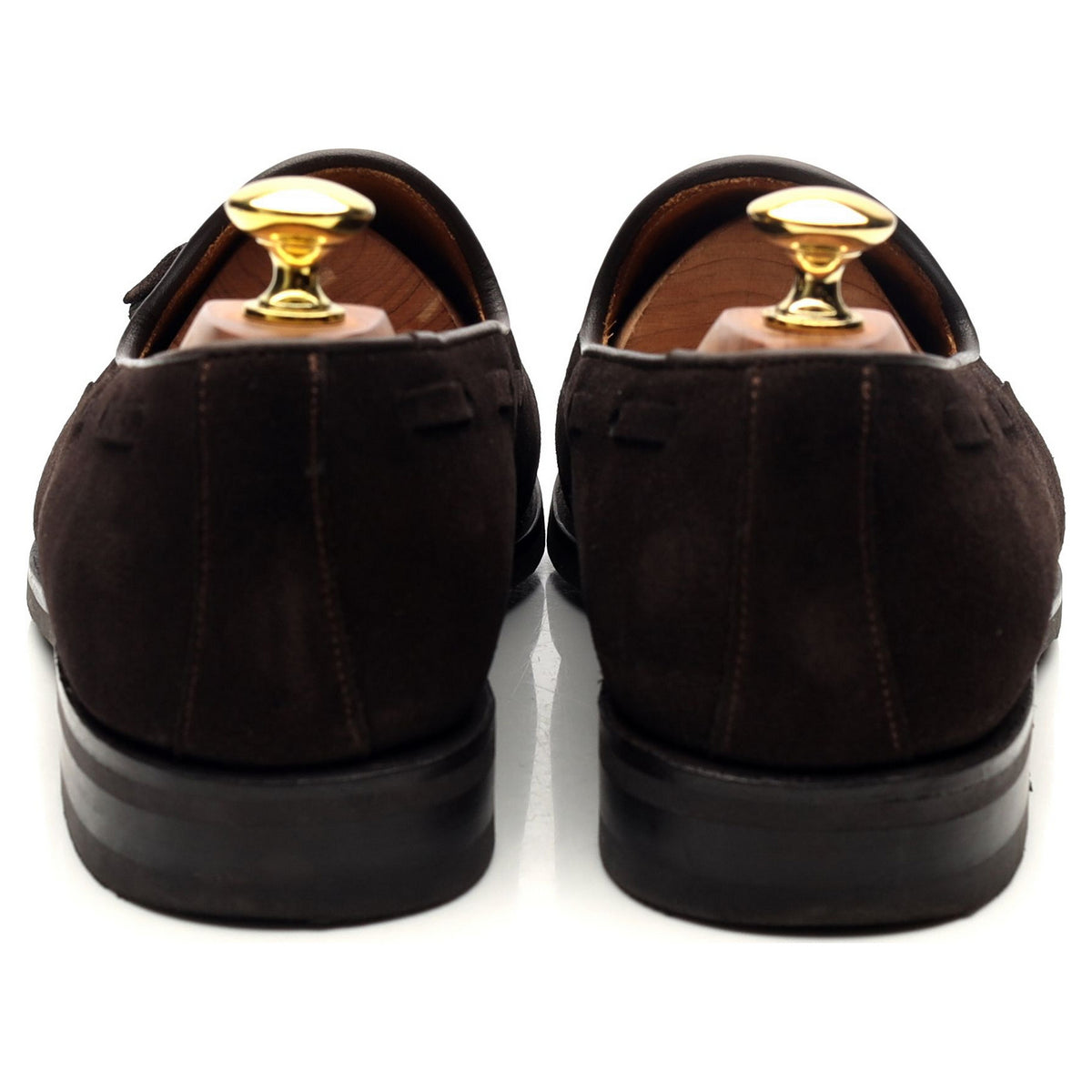 Dark Brown Tassel Loafers UK 8.5