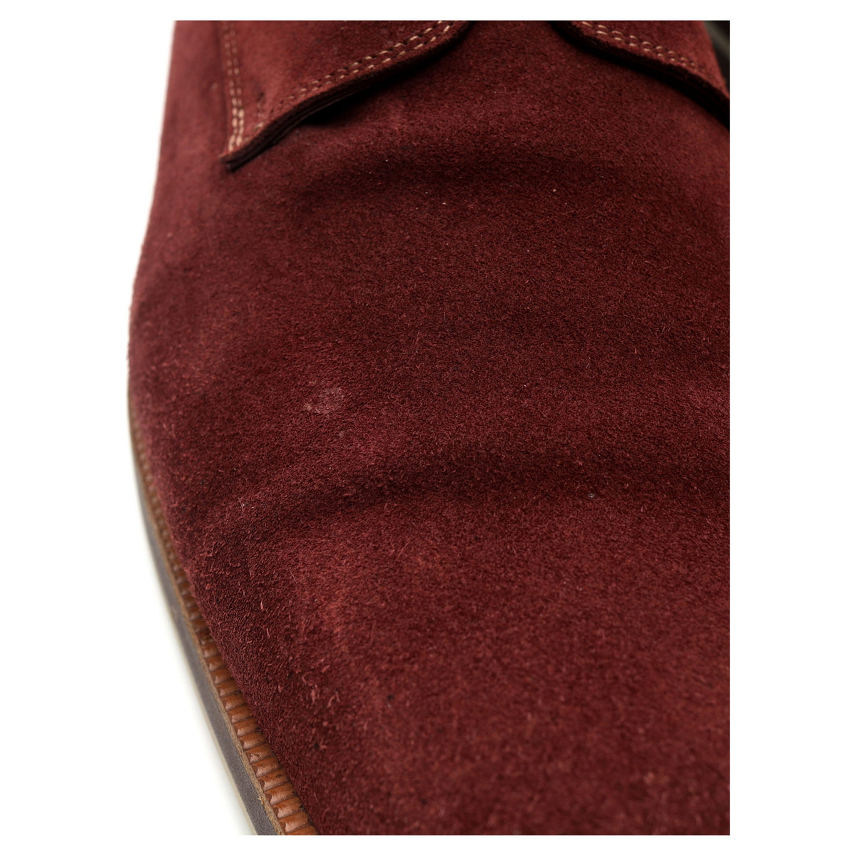 Dark Red Suede Derby UK 9