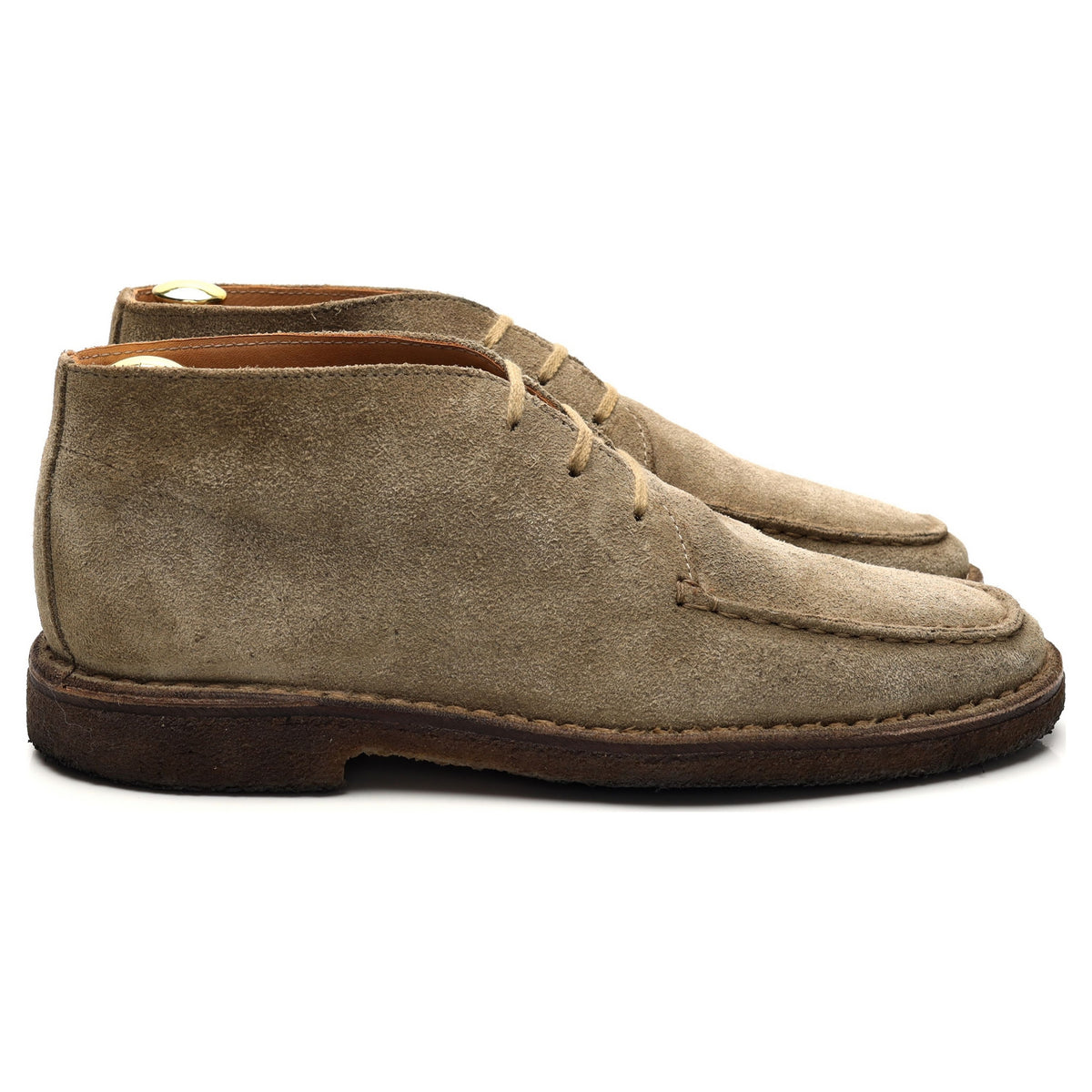 &#39;Crosby&#39; Sand Suede Moc-Toe Chukka Boots UK 7.5