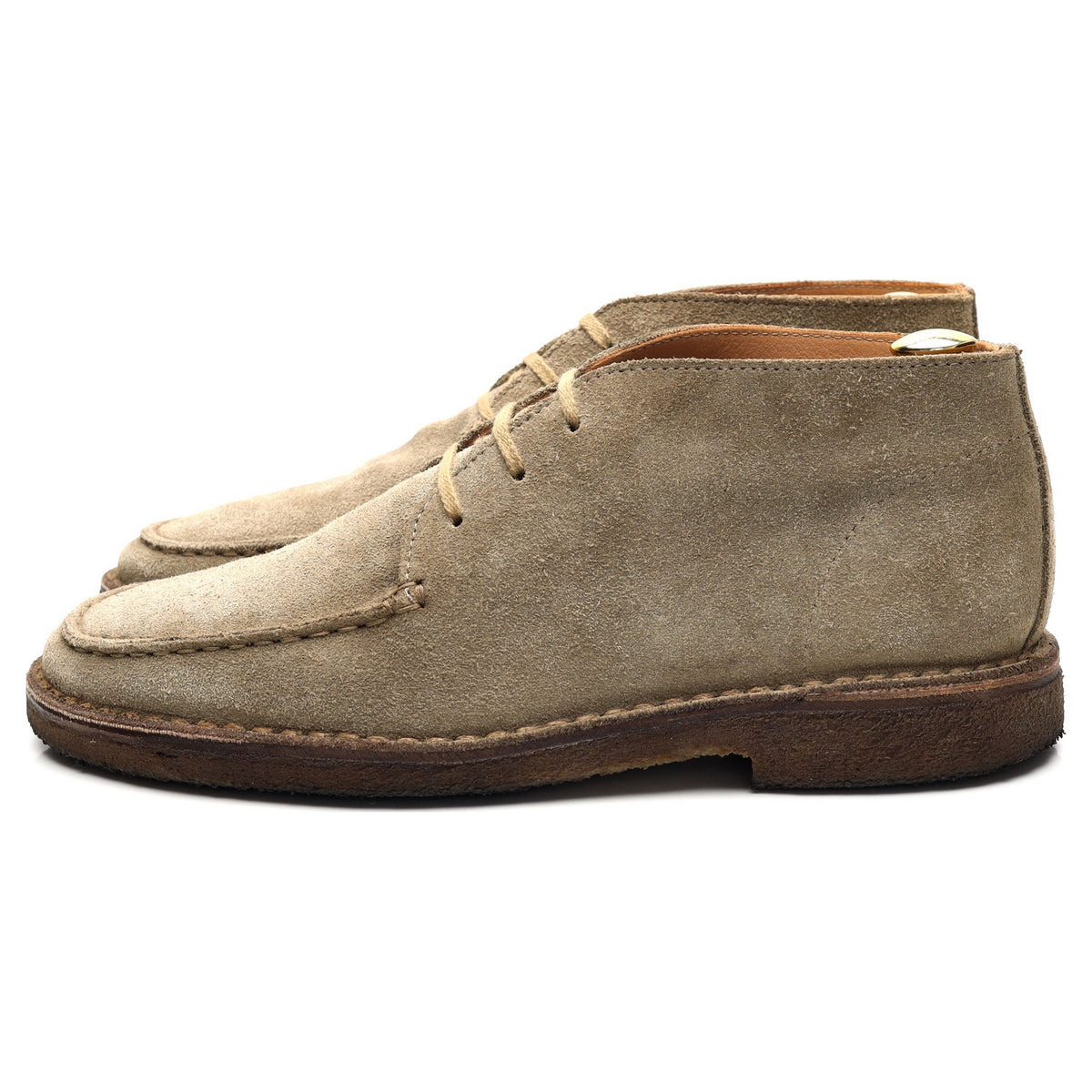 &#39;Crosby&#39; Sand Suede Moc-Toe Chukka Boots UK 7.5