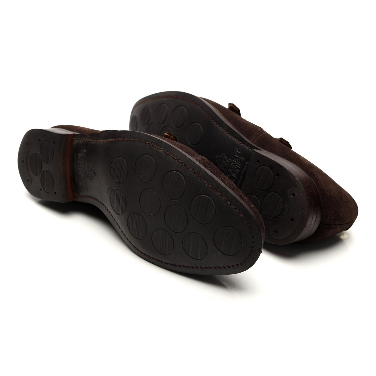 &#39;Lowndes 4&#39; Dark Brown Suede Double Monk Strap UK 7.5 E