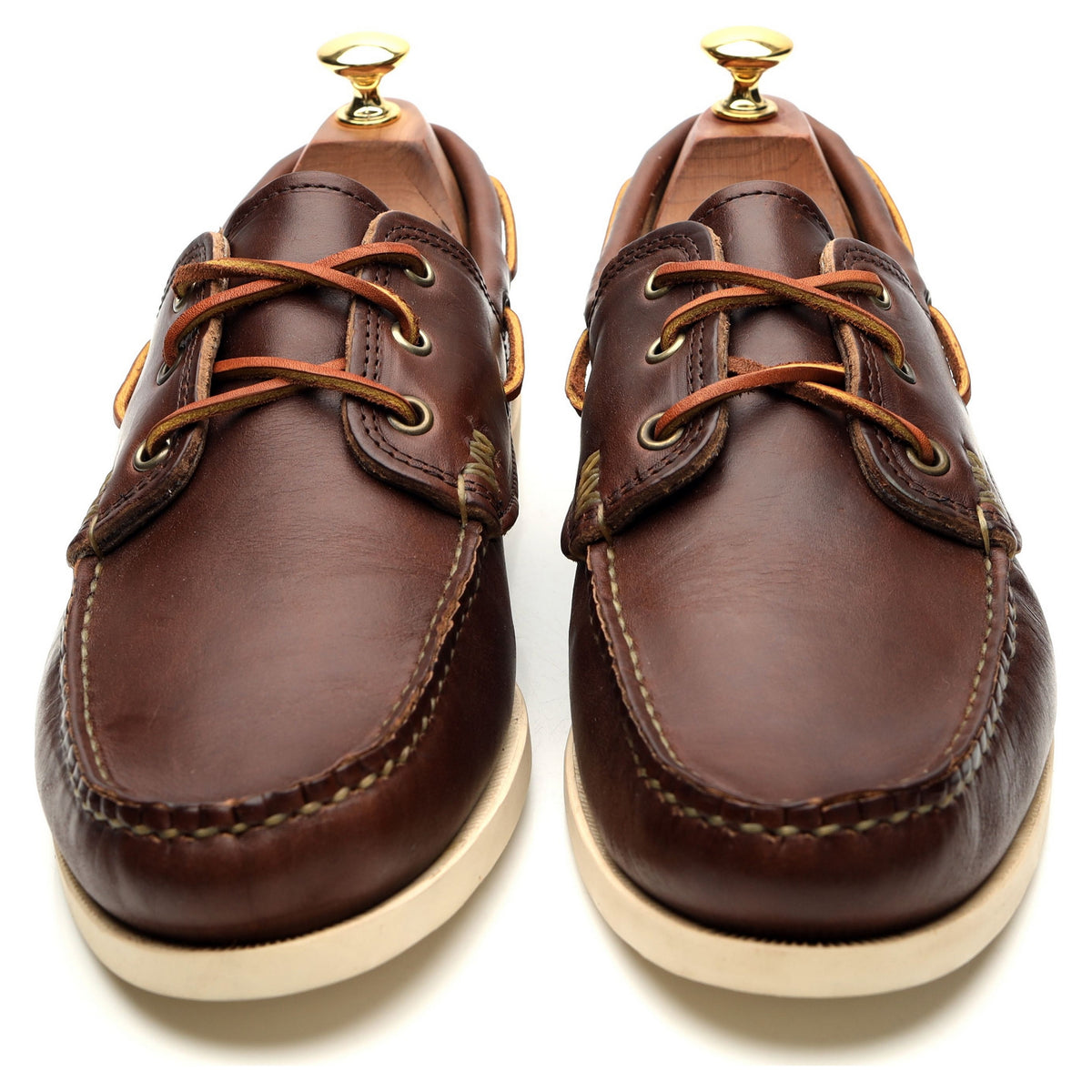 Dark Brown Leather Boat Shoe UK 8.5 US 9.5 E