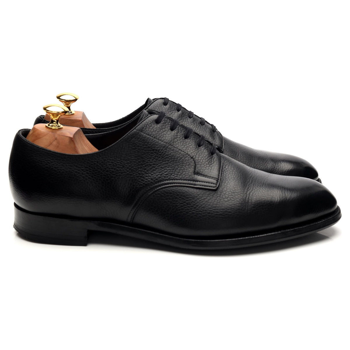 &#39;Cumberland&#39; Black Leather Derby UK 9.5 F