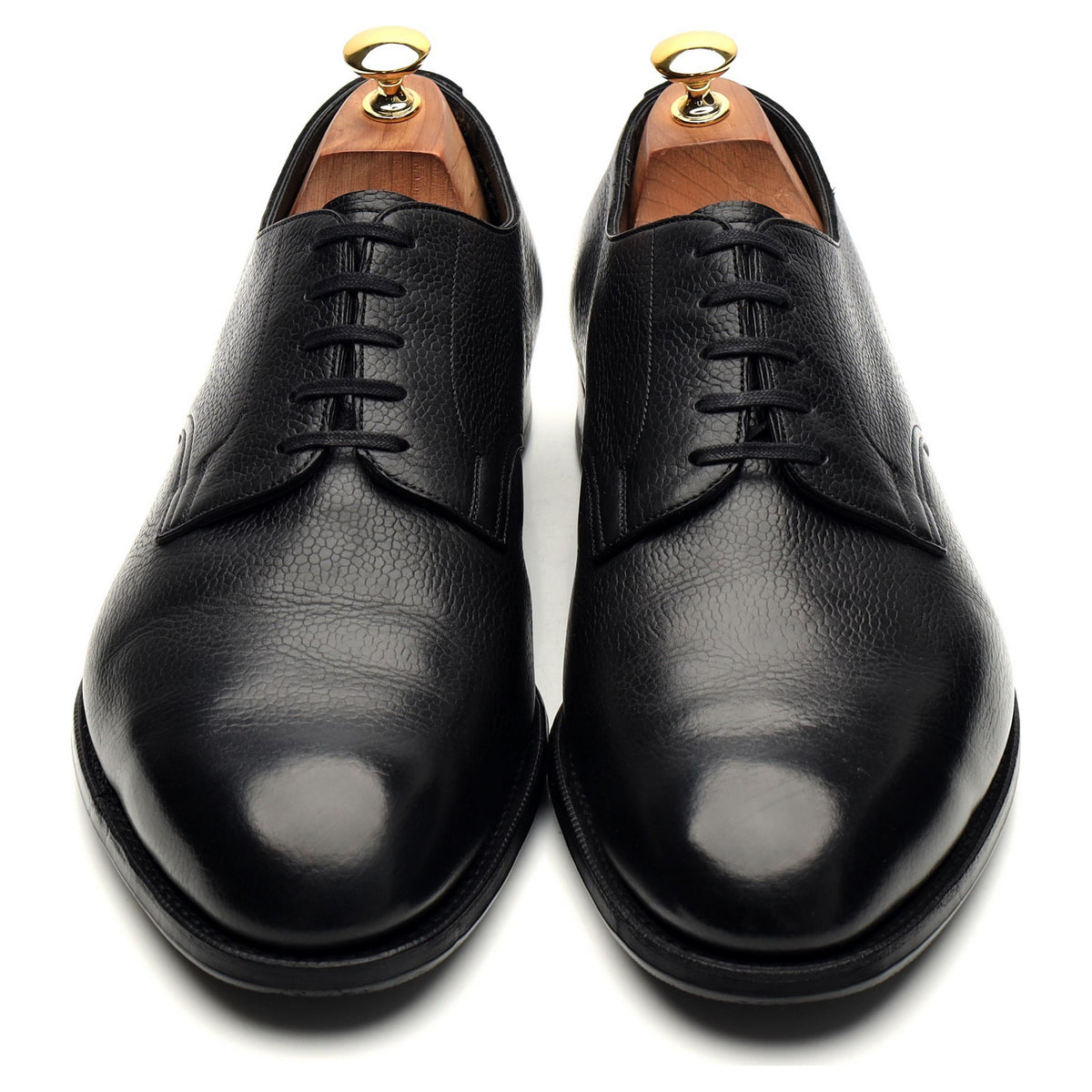 &#39;Cumberland&#39; Black Leather Derby UK 9.5 F