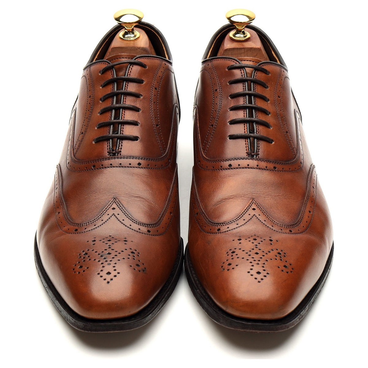 &#39;Tewkesbury&#39; Brown Leather Oxford Brogues UK 9.5 F