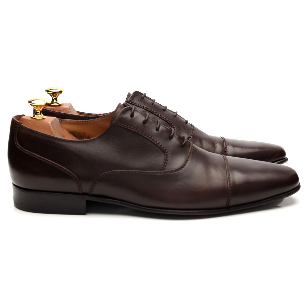 &#39;515&#39; Dark Brown Leather Oxford 9.5 D UK 10