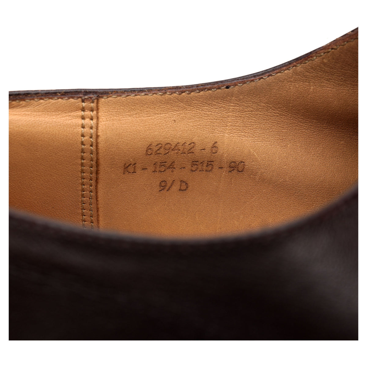 &#39;515&#39; Dark Brown Leather Oxford 9.5 D UK 10