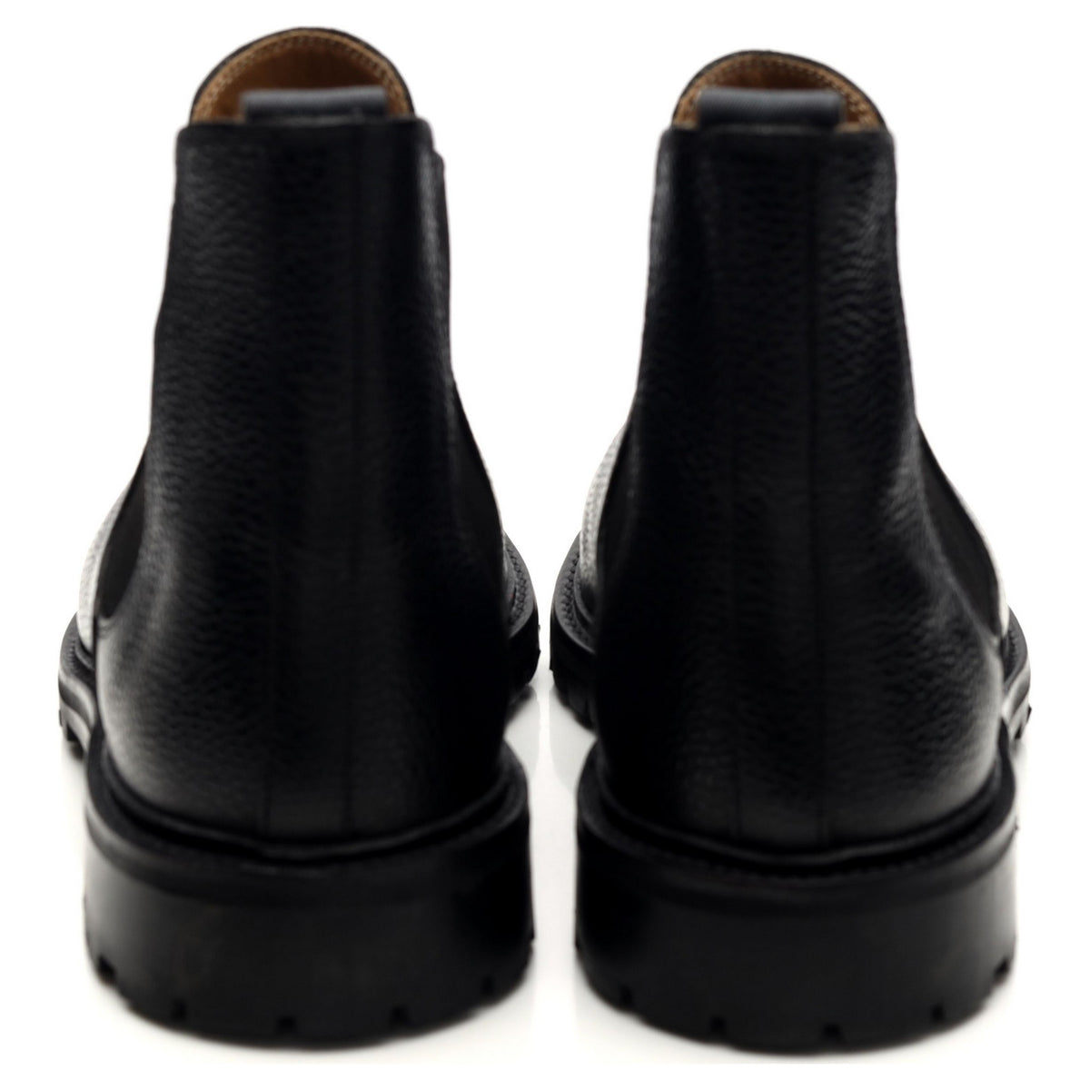 &#39;Chelsea 11&#39; Black Grain Leather Chelsea Boot UK 8 E