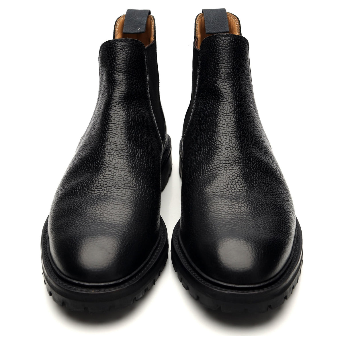 &#39;Chelsea 11&#39; Black Grain Leather Chelsea Boot UK 8 E