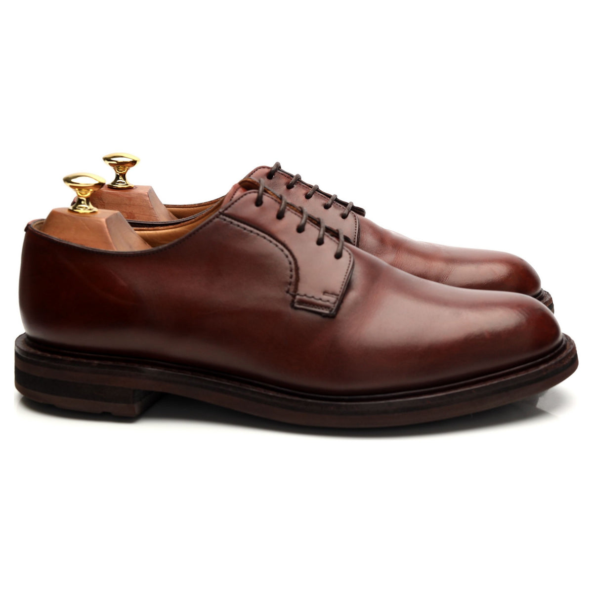 &#39;Woodbridge&#39; Brown Leather Derby UK 9.5 G