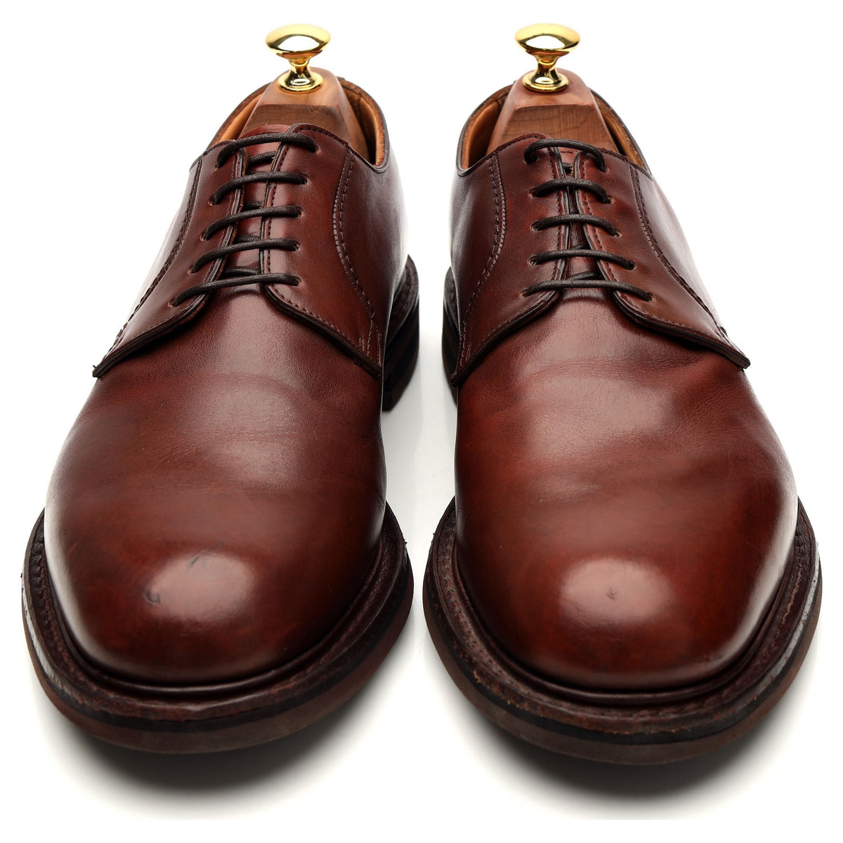 &#39;Woodbridge&#39; Brown Leather Derby UK 9.5 G