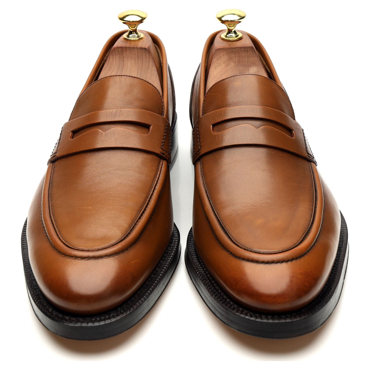 Scribe Tan Brown Leather Loafer UK 8 E