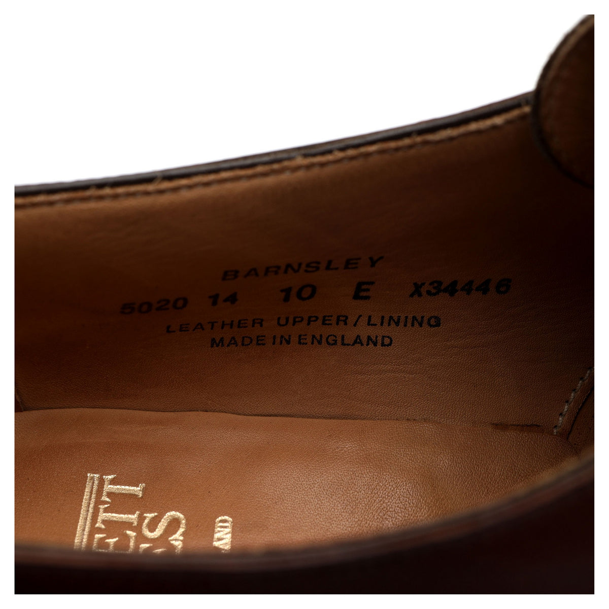 &#39;Barnsley&#39; Brown Leather Split Toe Monk Strap UK 10 E