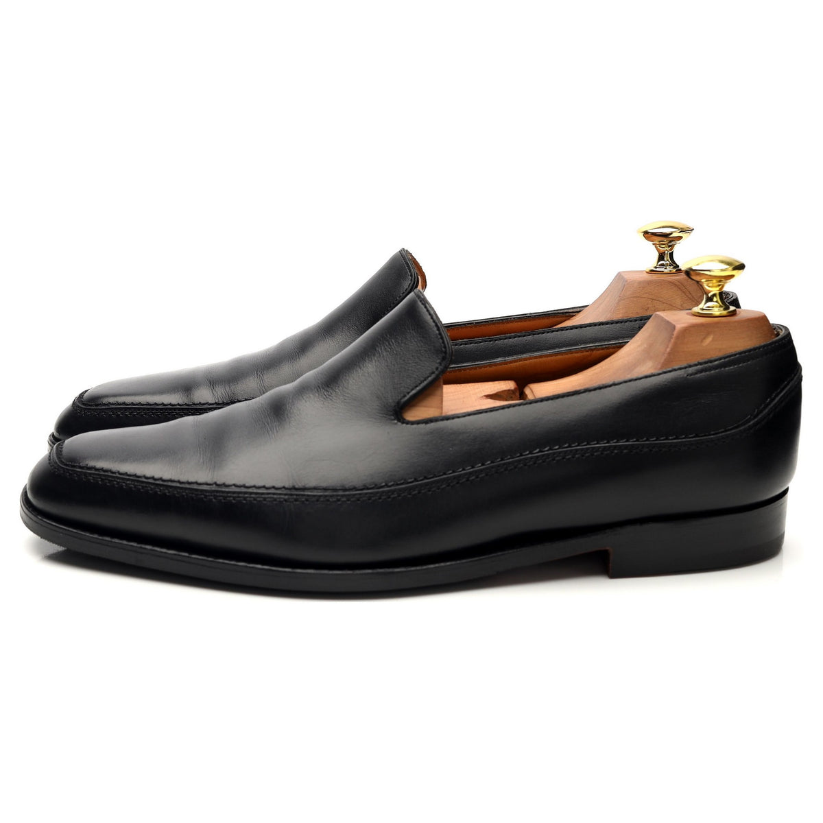 &#39;Berkshire&#39; Black Leather Loafer UK 8 E