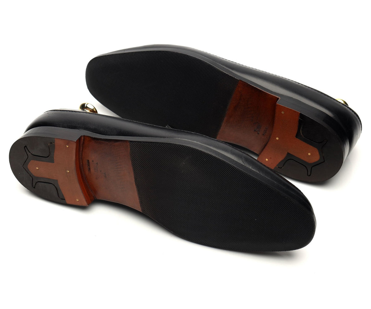 &#39;Berkshire&#39; Black Leather Loafer UK 8 E