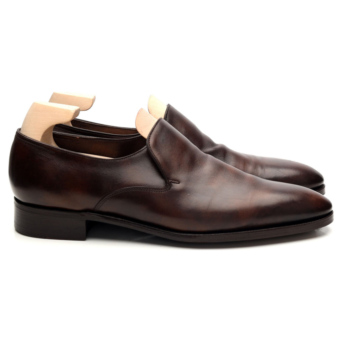 &#39;Elm&#39; Dark Brown Museum Leather Loafer UK 7 E