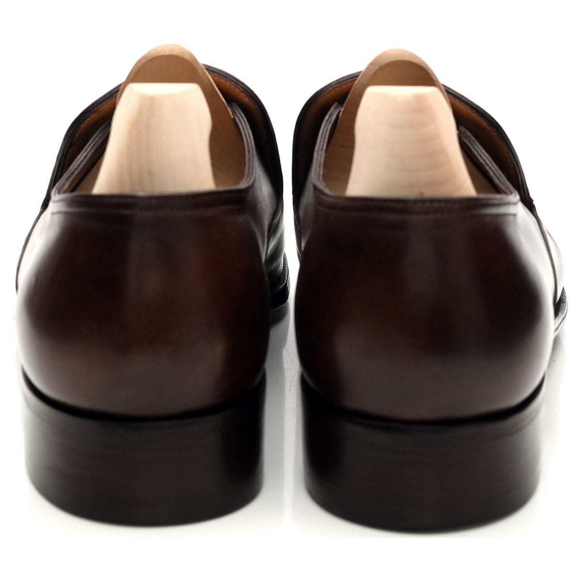 &#39;Elm&#39; Dark Brown Museum Leather Loafer UK 7 E