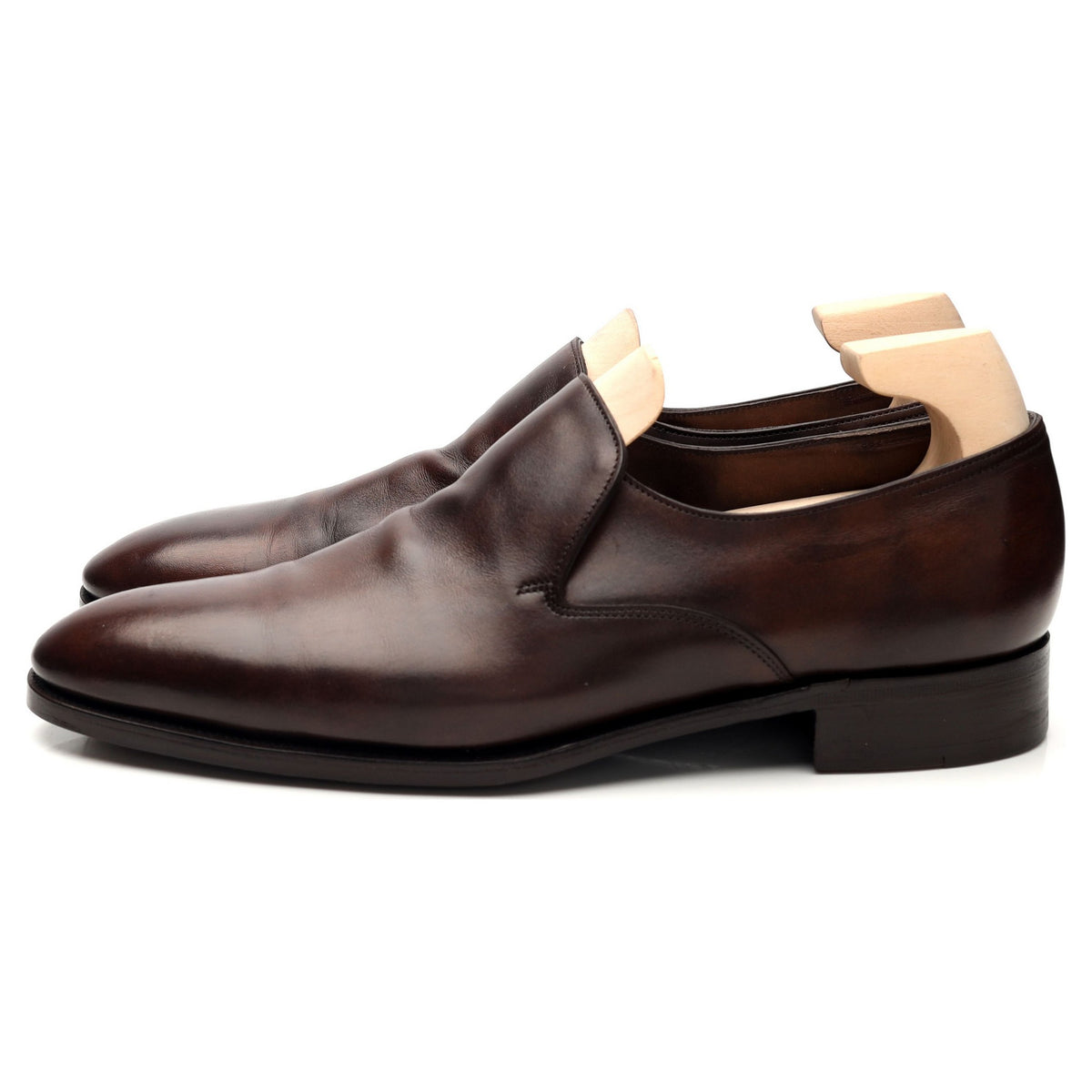 &#39;Elm&#39; Dark Brown Museum Leather Loafer UK 7 E