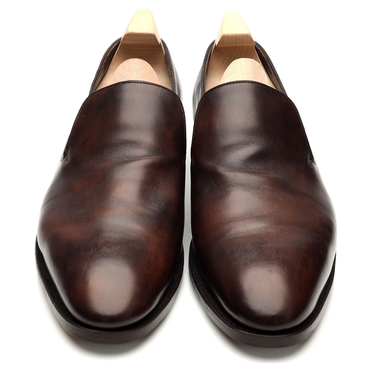 &#39;Elm&#39; Dark Brown Museum Leather Loafer UK 7 E