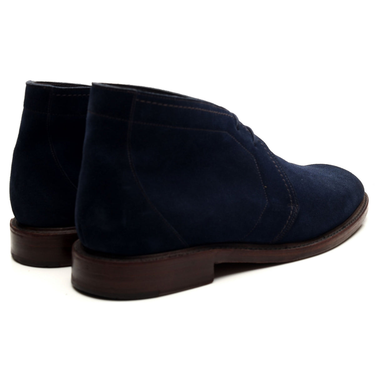 1880 &#39;Lawrence&#39; Navy Blue Suede Chukka Boots UK 10 F