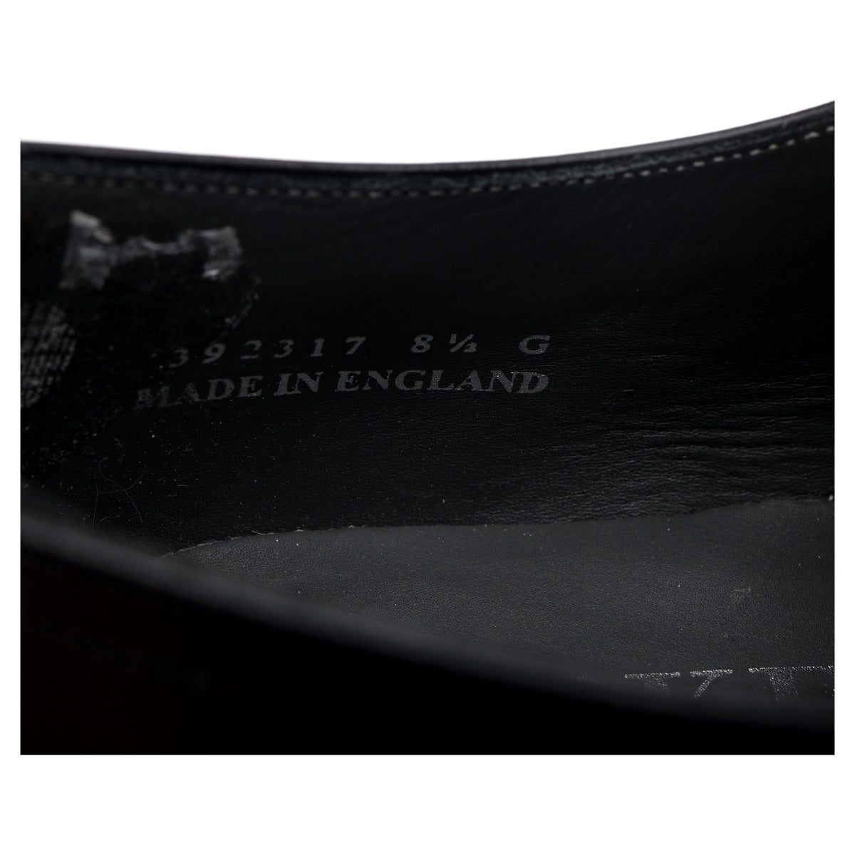 &#39;Wickham&#39; Black Leather Derby UK 8.5 G