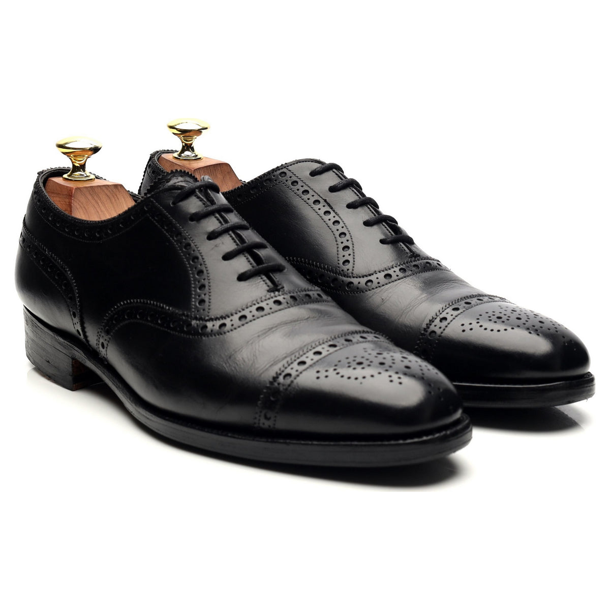 Wildsmith Black Leather Oxford Brogues UK 8 D