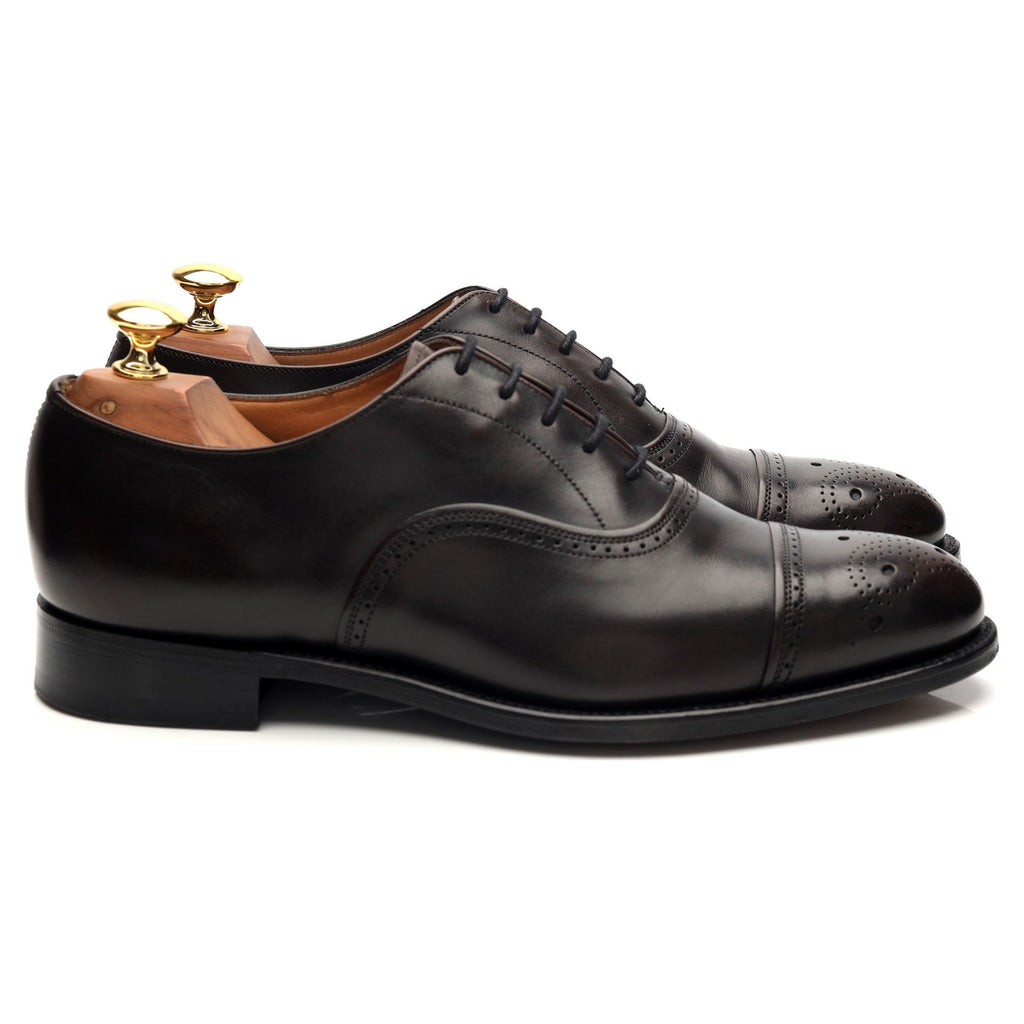 Royal Collection 'Duke' Dark Brown Leather Oxford Brogues UK F