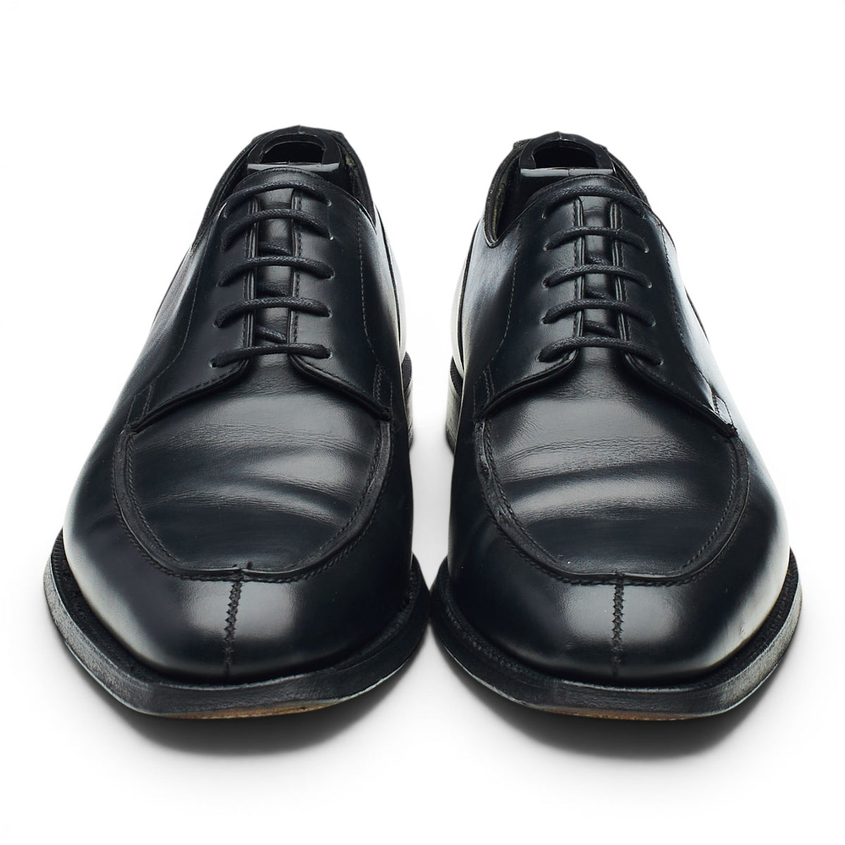 Black Leather Split Toe Derby UK 7 E