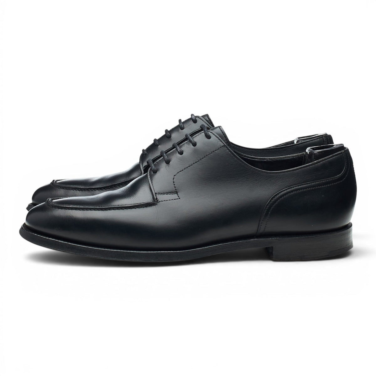 Black Leather Split Toe Derby UK 7 E