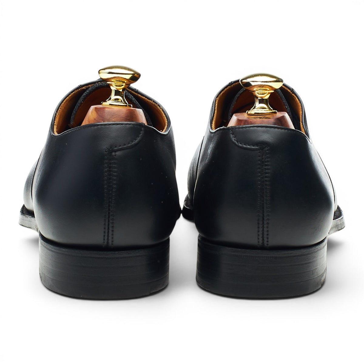 Peal & Co Black Leather Oxford UK 8 US 9 D