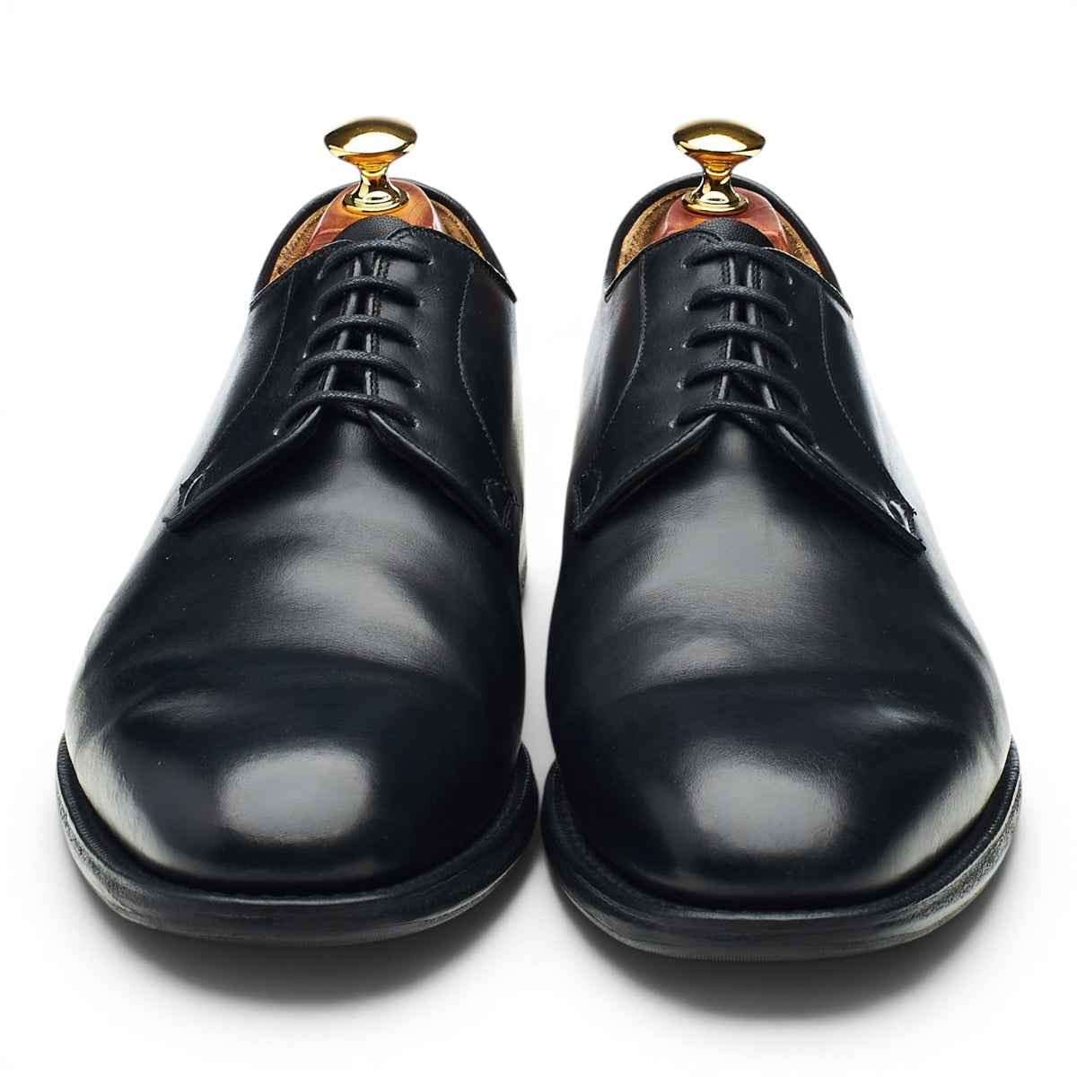 'Stratton' Black Leather Derby UK 8.5 G