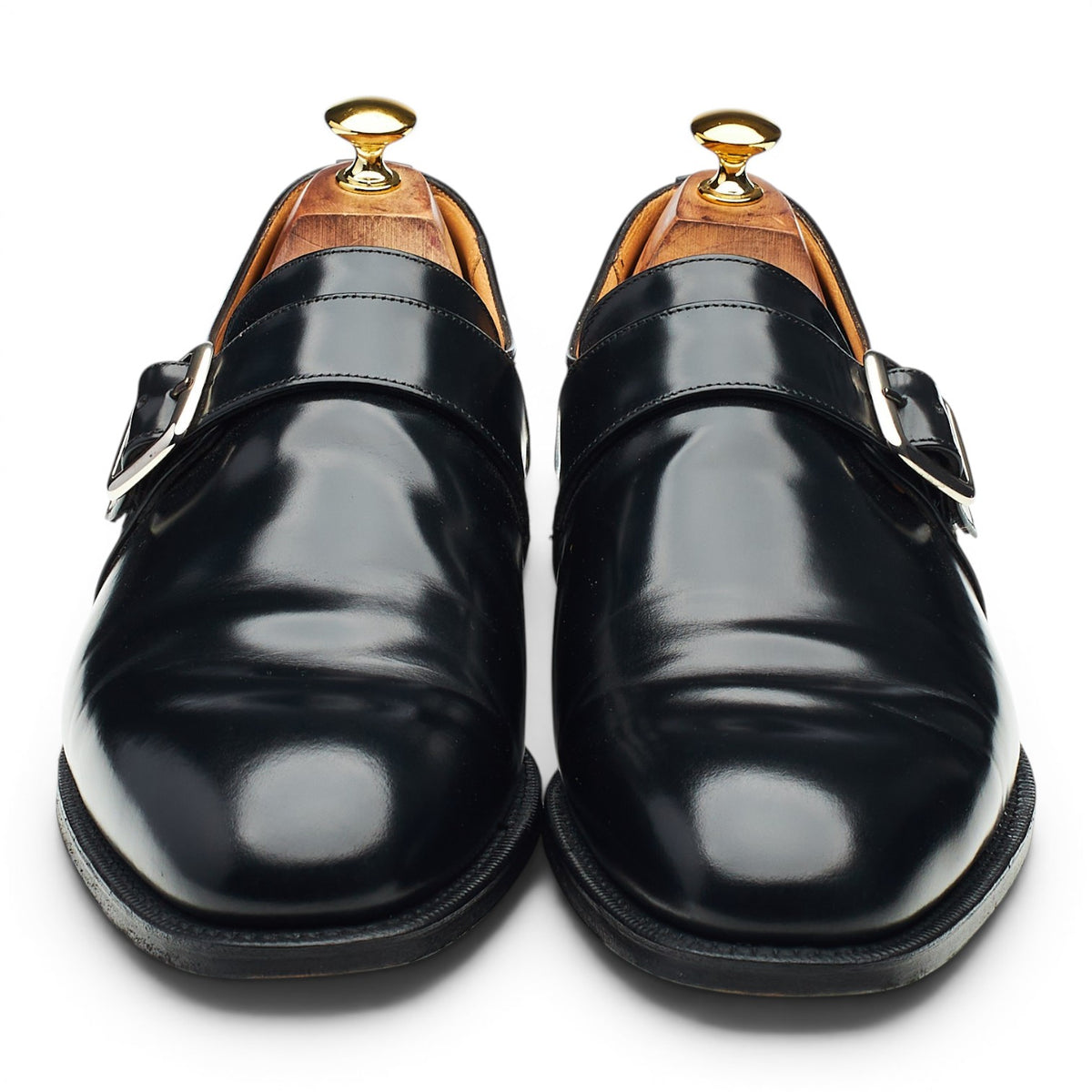 'Westbury' Black Leather Monk Strap UK 10.5 G