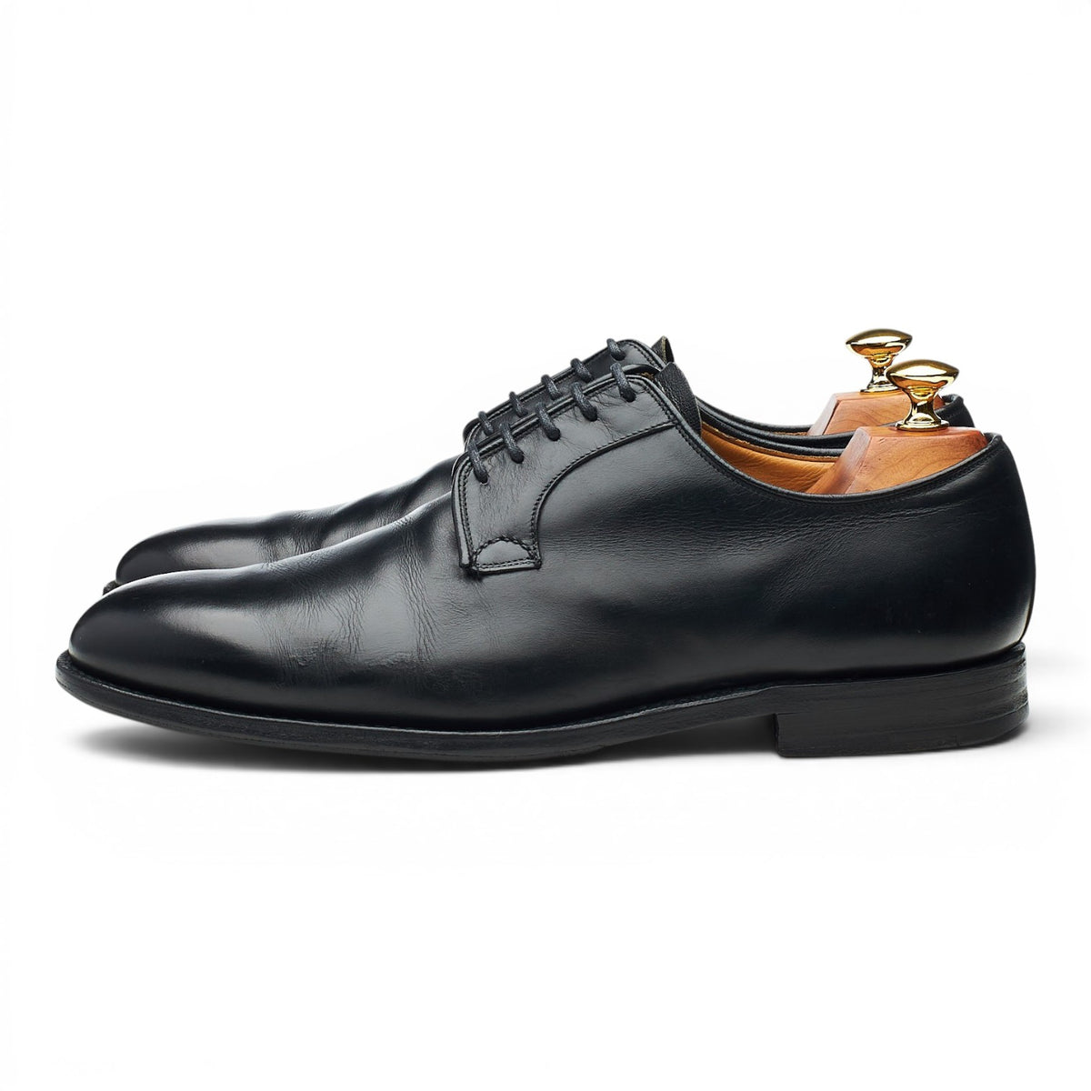 'Stratton' Black Leather Derby UK 8.5 G